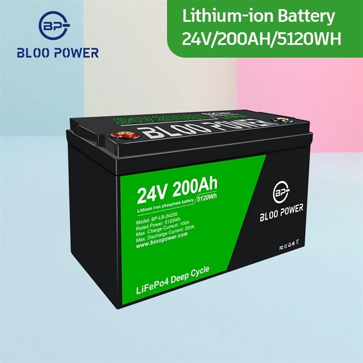 24V solaire lithium ion batteries